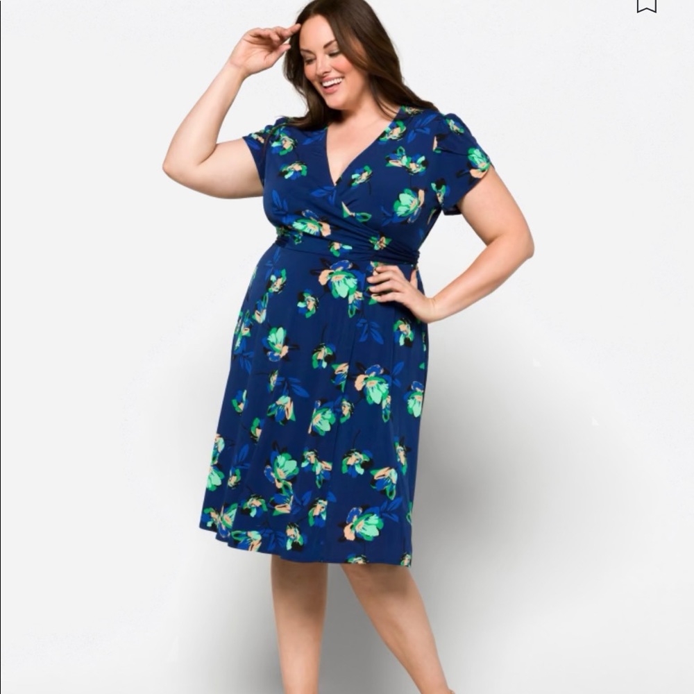 NWT-DM Collection-Rayla Faux Wrap Dress